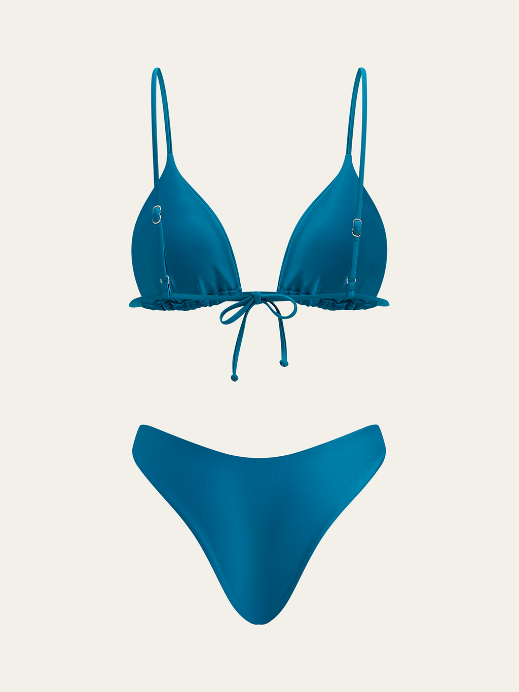 Üçgen Bikini Takımı Lacivert İki Alt Stili