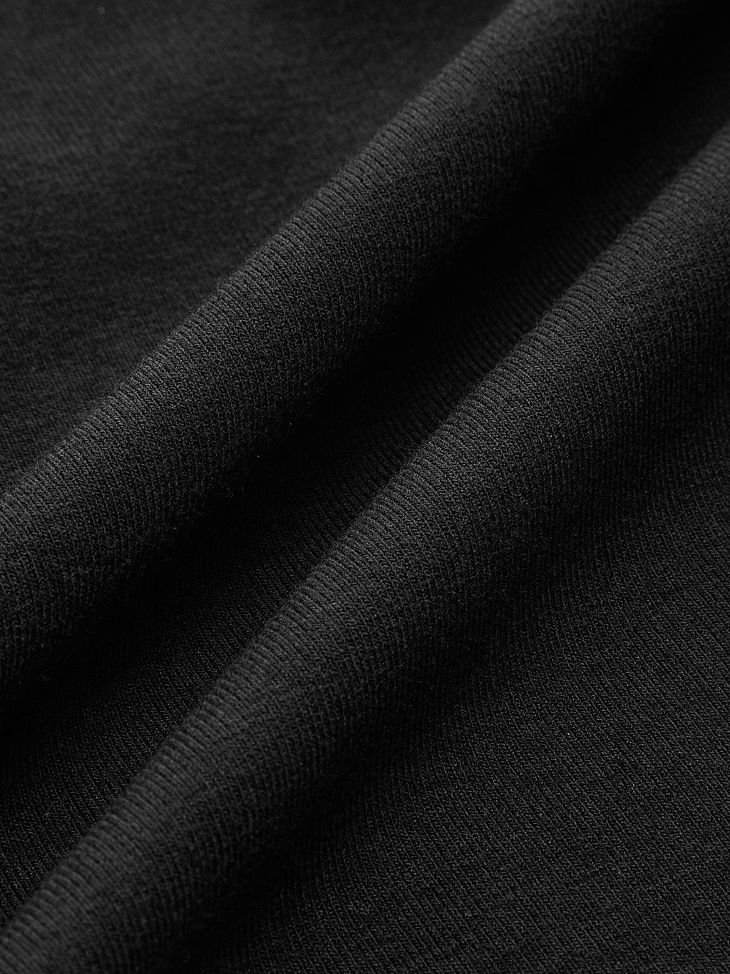 Kontrast Dikiş Uzun Kollu Tişört Siyah Slim Fit