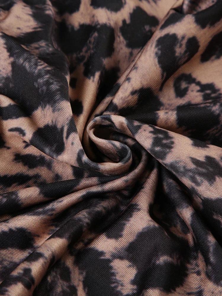 Baddie Leopard Mini Elbise