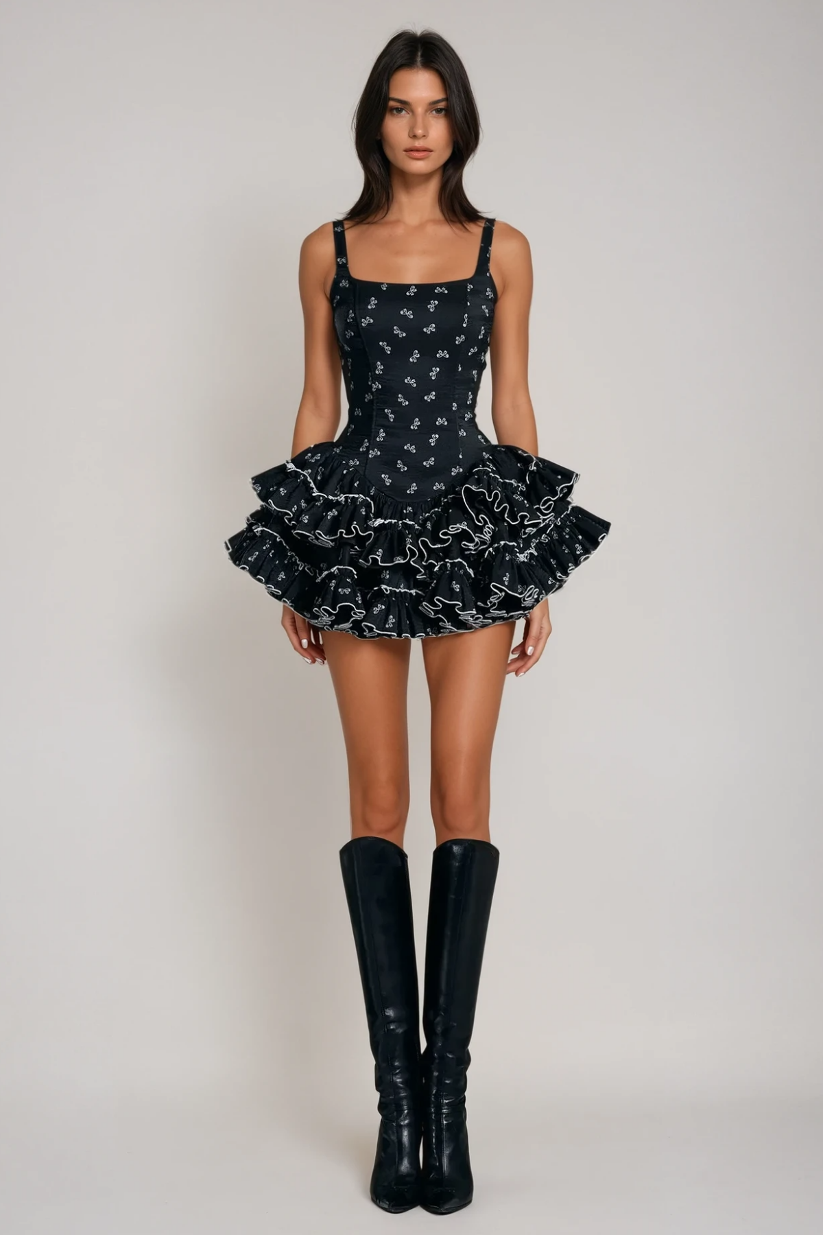 Berkeley Ruffle Mini Elbise