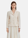 Fiyonklu Desenli Blazer