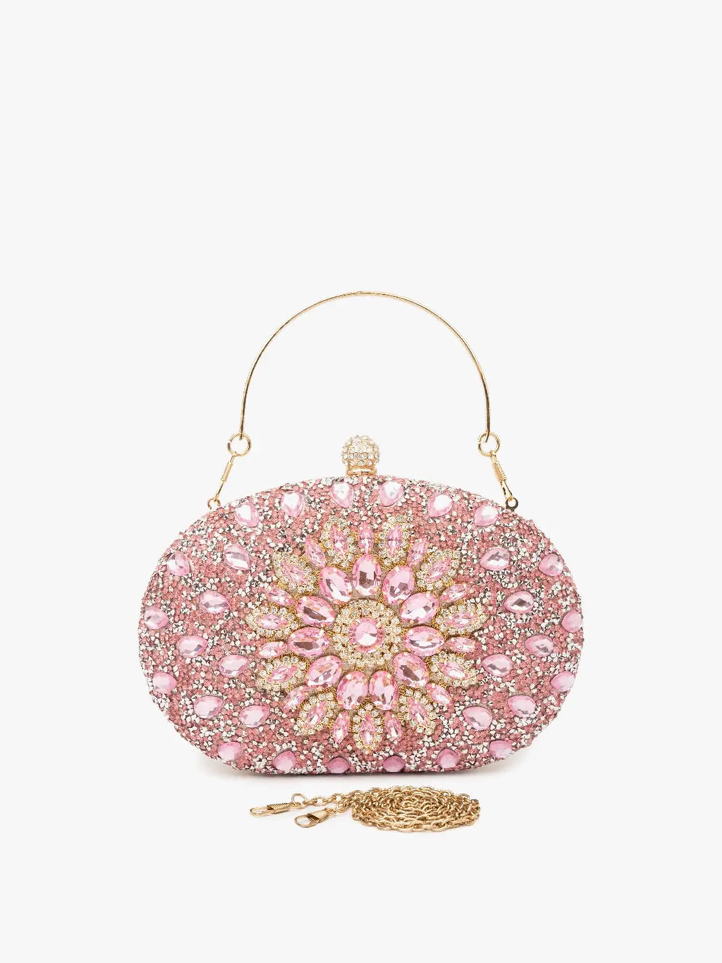 Parıltılı Taşlı Clutch Çanta