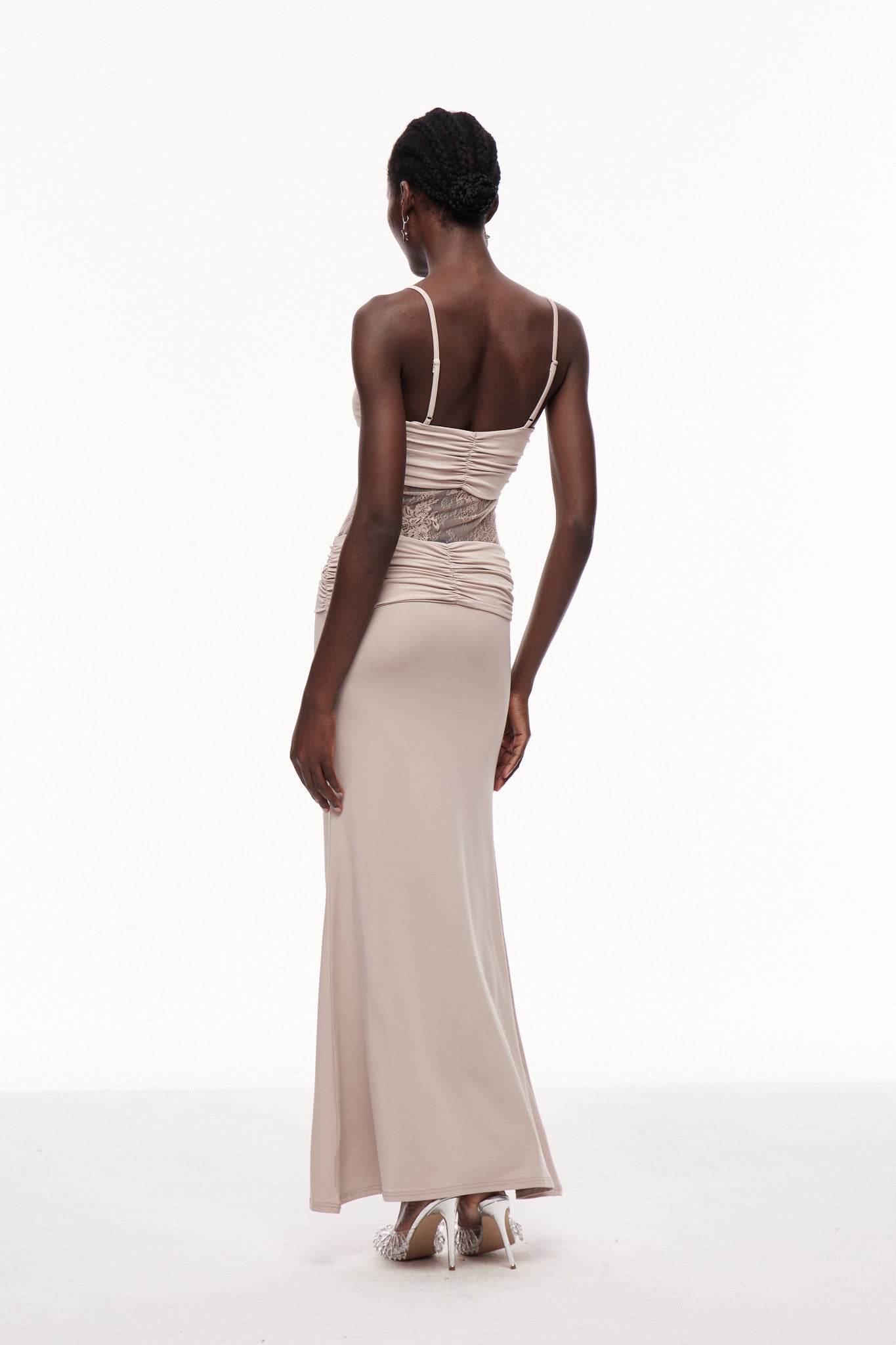 Celio Dantelli Spagetti Maxi Elbise
