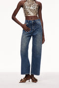 Ceri Rhinestones Kot Pantolon