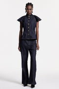 Chrestos Ruffle Denim Pantolon Takımı