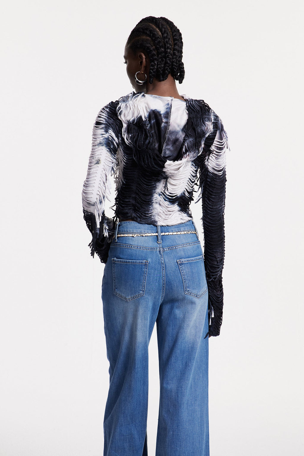 Christabelle Kesikli Tie Dye Üst