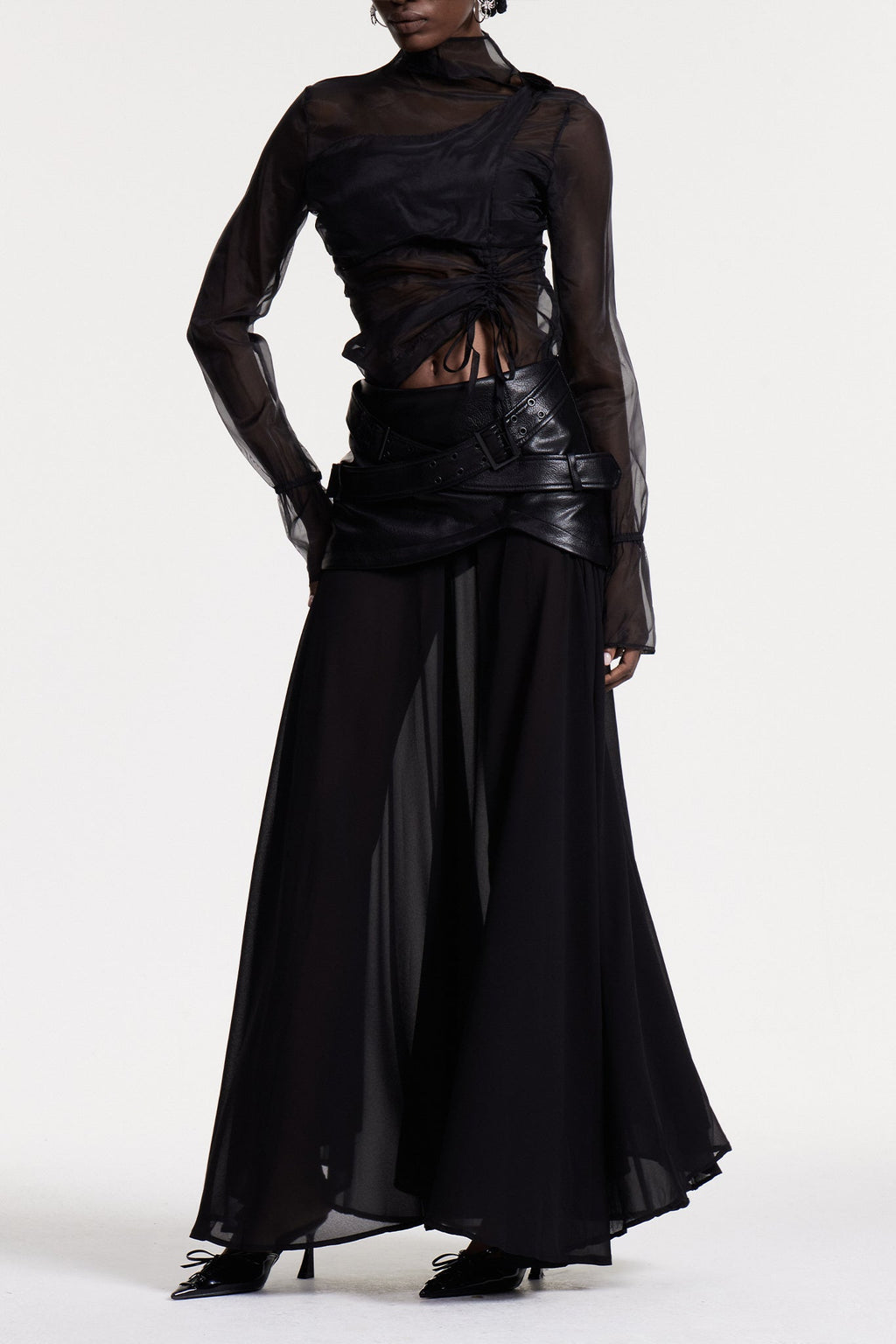 Christina Deconstruct Mesh Maxi Etek