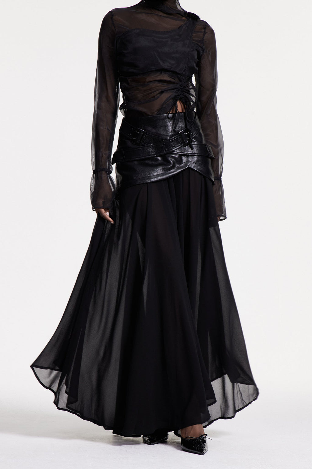 Christina Deconstruct Mesh Maxi Etek