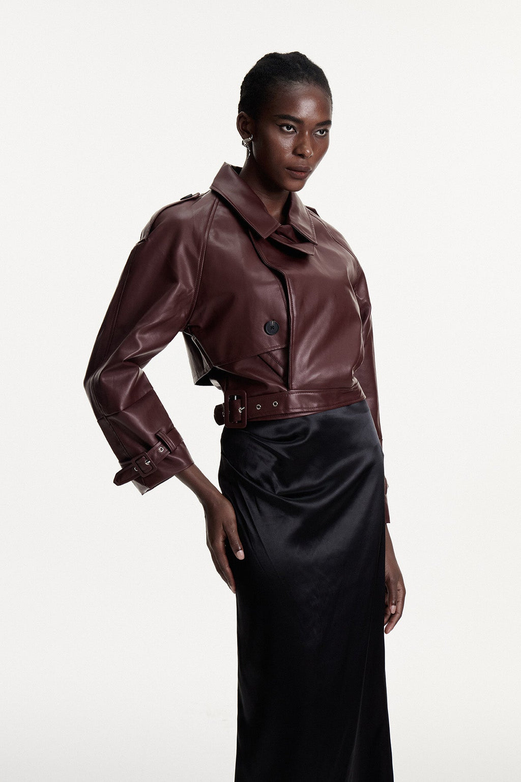 Conley Asimetrik Deri Ceket