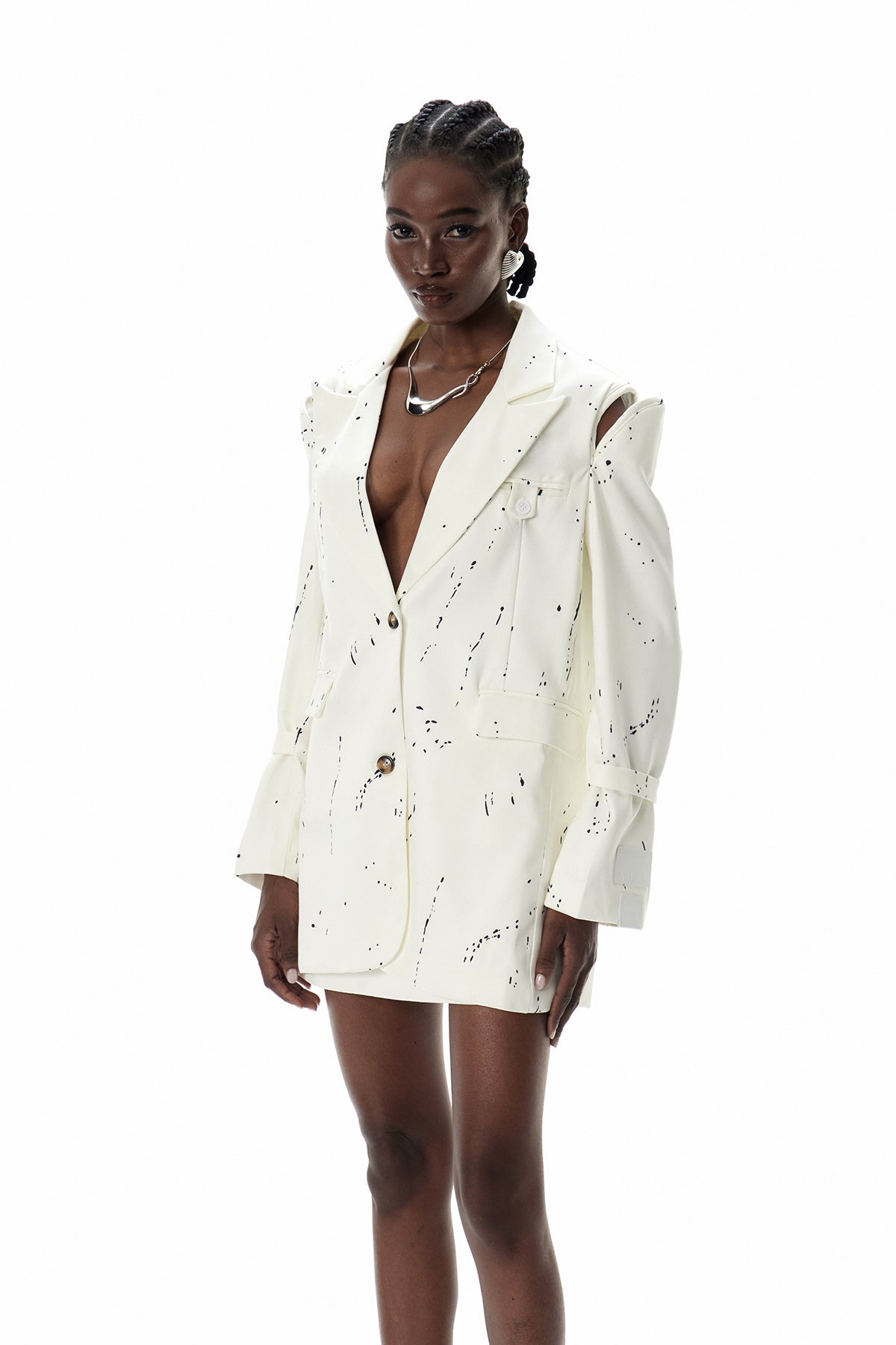 Criseida Baskılı Kesik Blazer