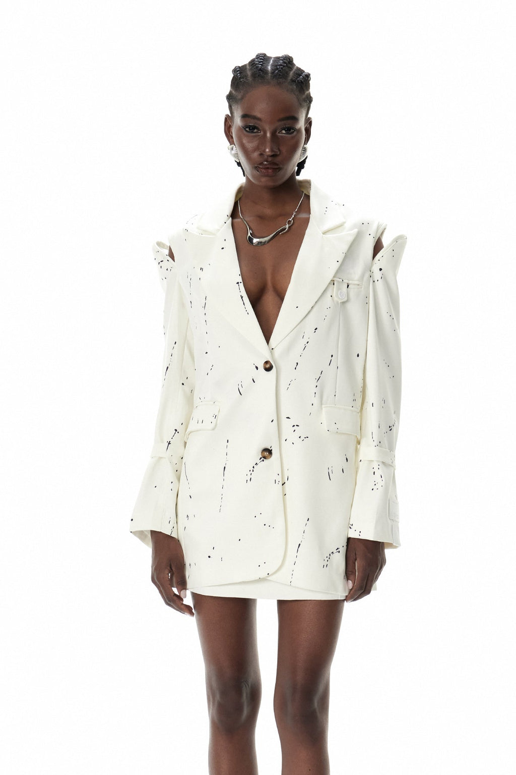 Criseida Baskılı Kesik Blazer