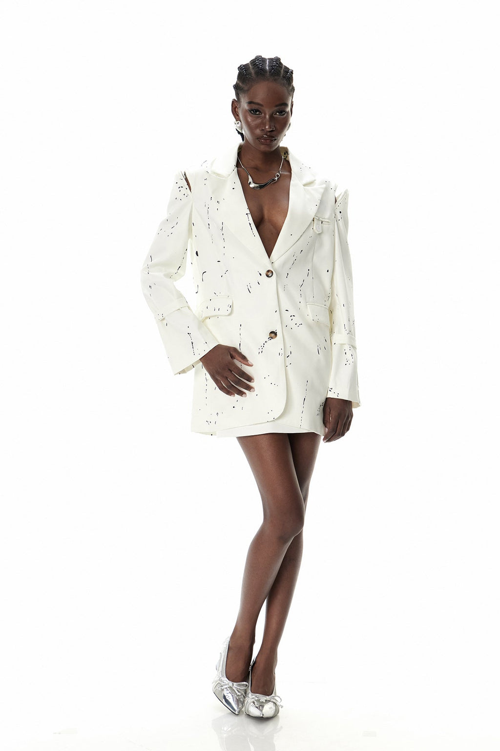 Criseida Baskılı Kesik Blazer