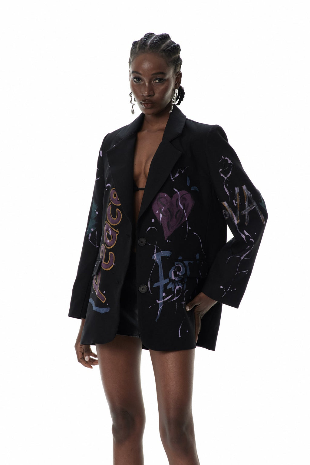 Custodia Baskılı Blazer