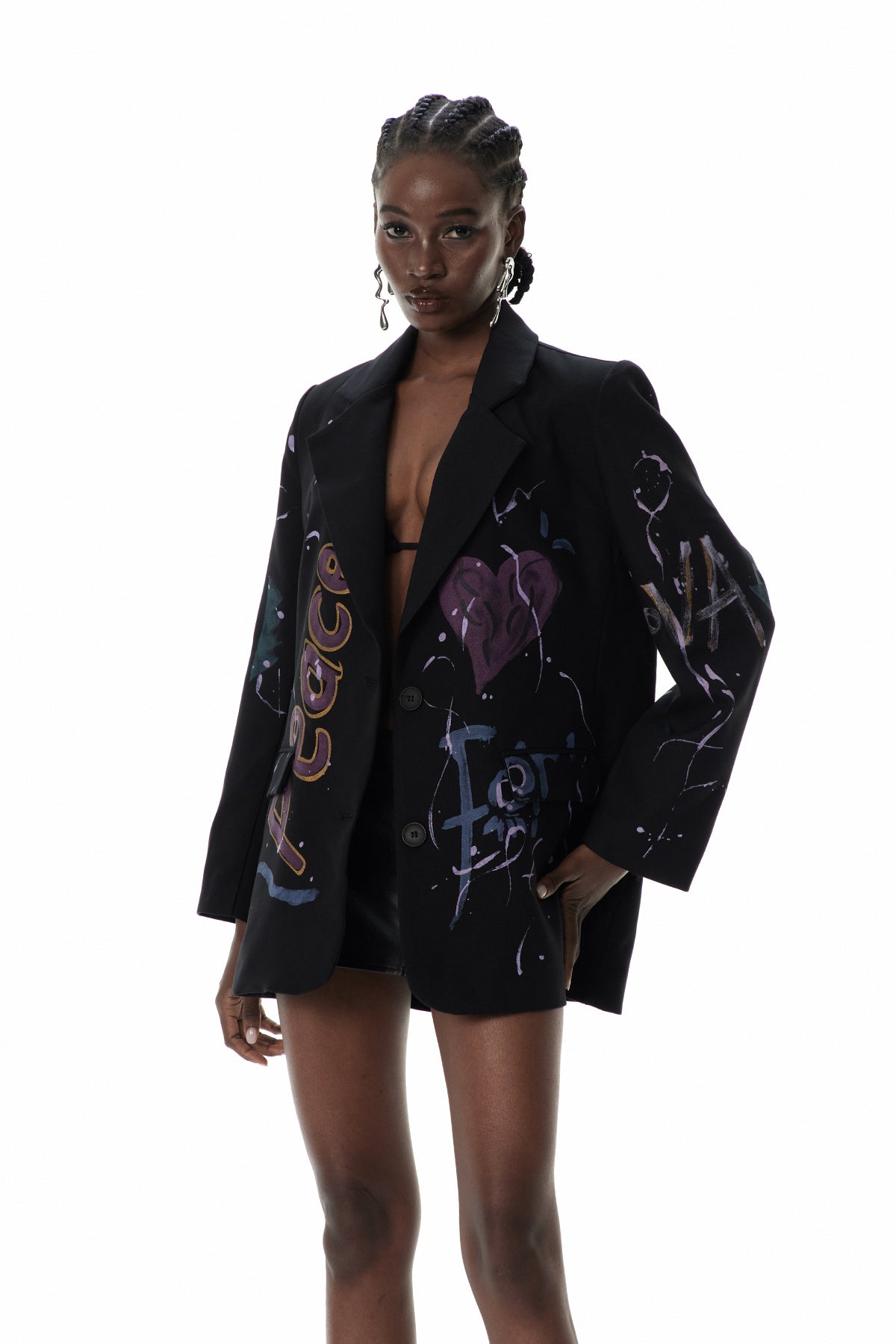Custodia Baskılı Blazer