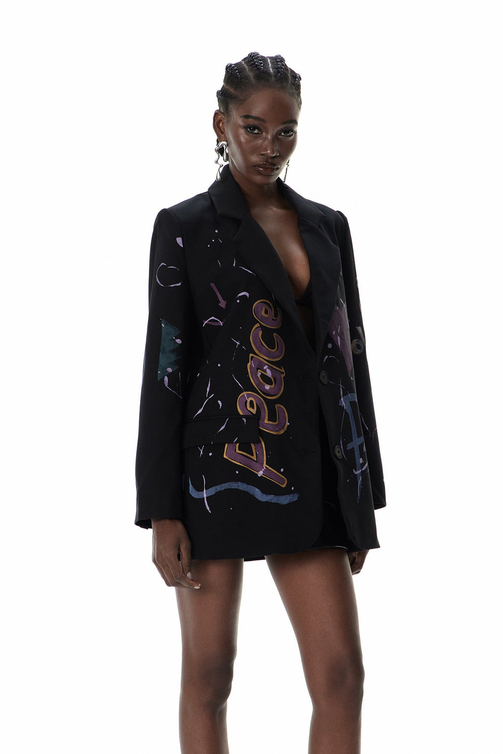 Custodia Baskılı Blazer
