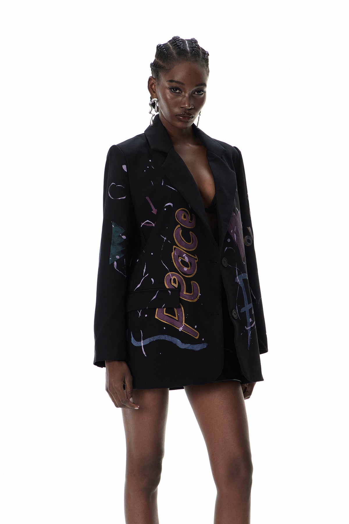 Custodia Baskılı Blazer
