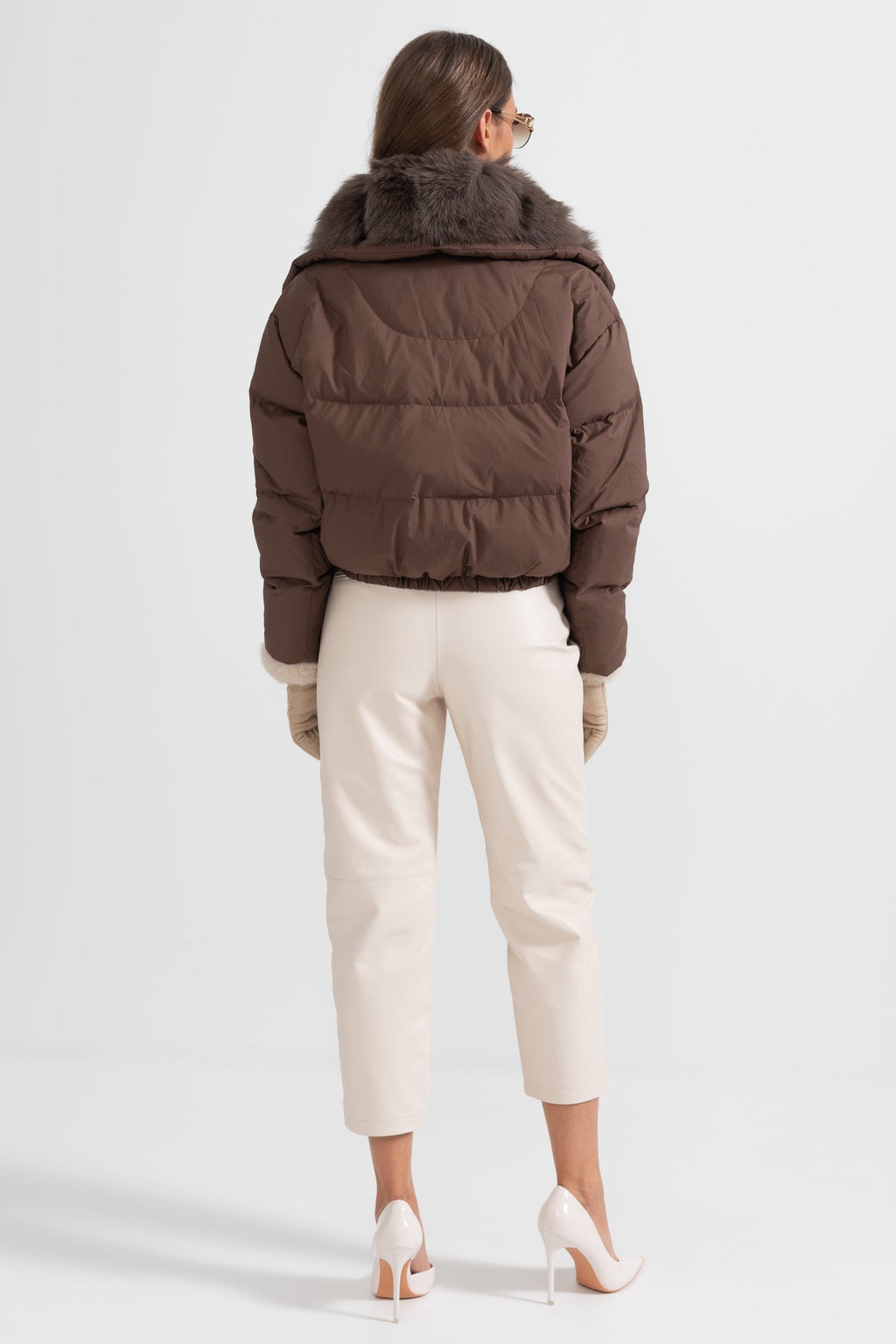 kürk detay puffer mont