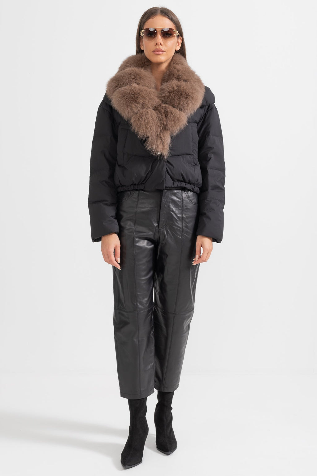 kürk detay puffer mont