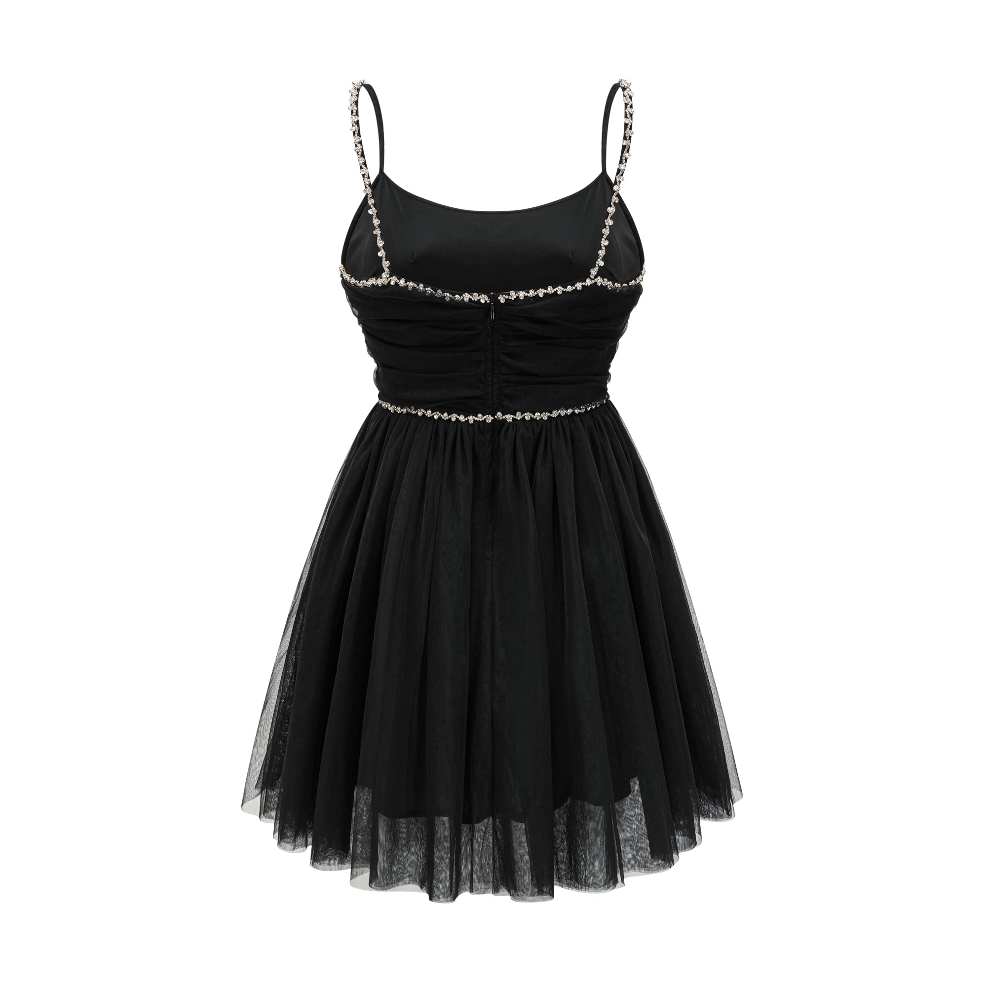 Catriona tül mini elbise