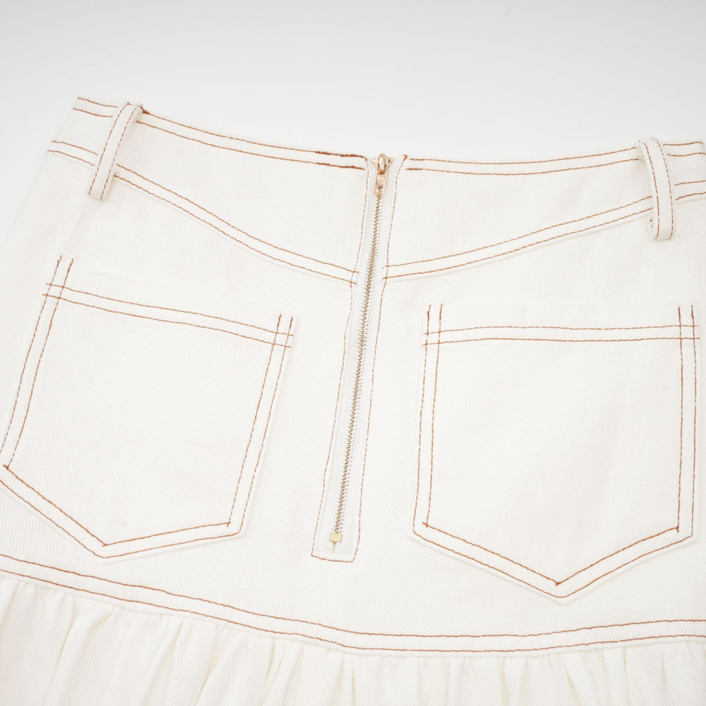 Brielle Denim Üst Ve Etek Eşleştirme Seti