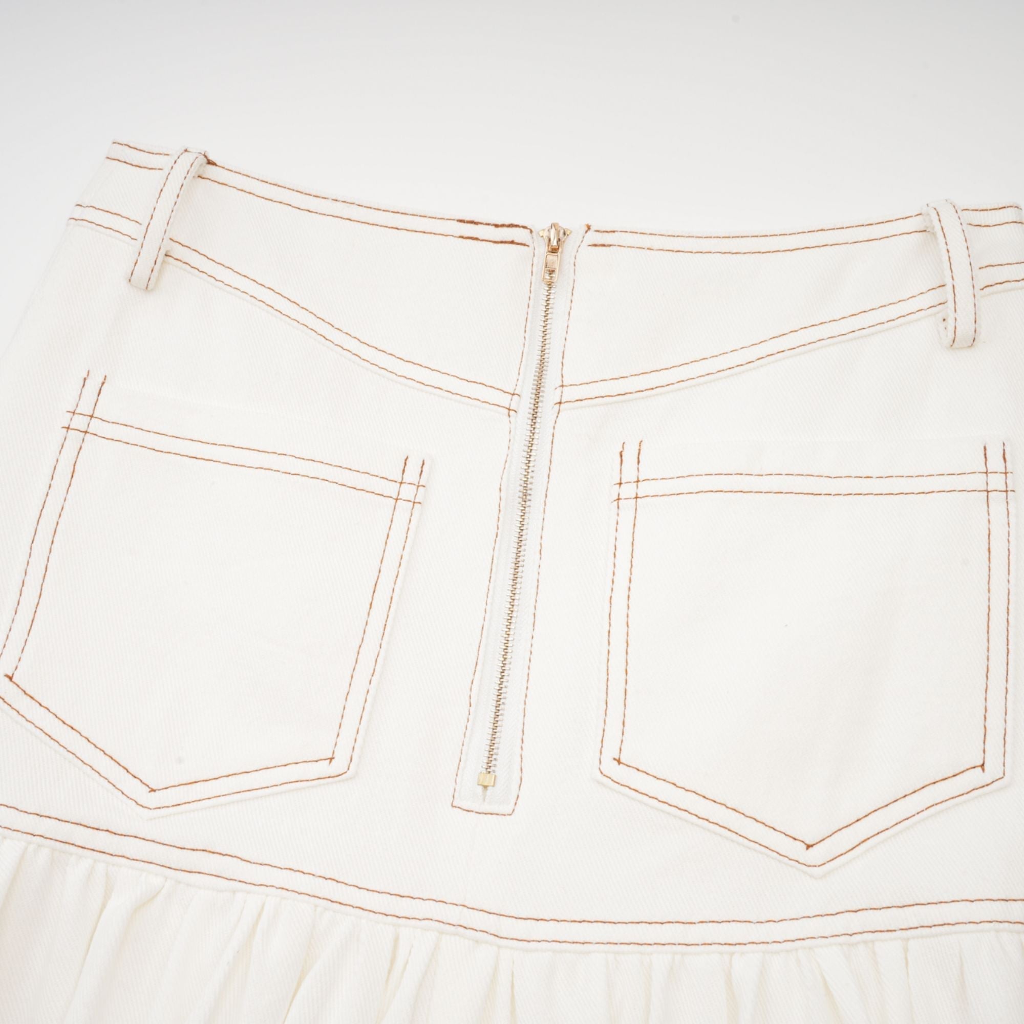 Brielle Denim Üst Ve Etek Eşleştirme Seti