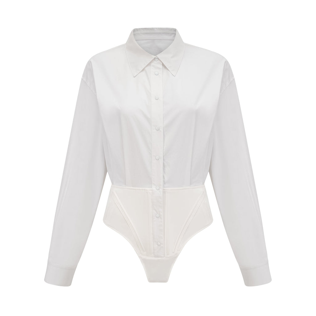 Joan poplin mini elbise