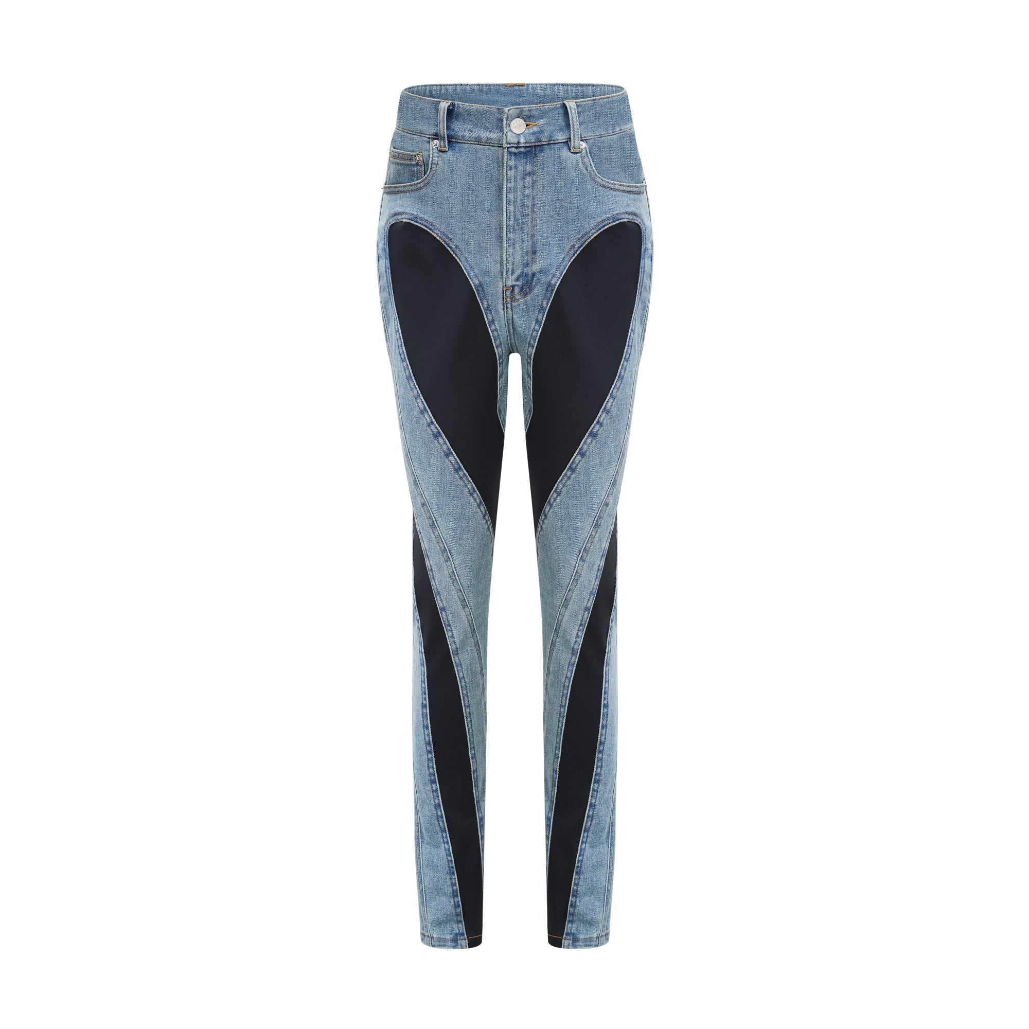 Noémie Spiral Panelli Skinny Jean Pantolon