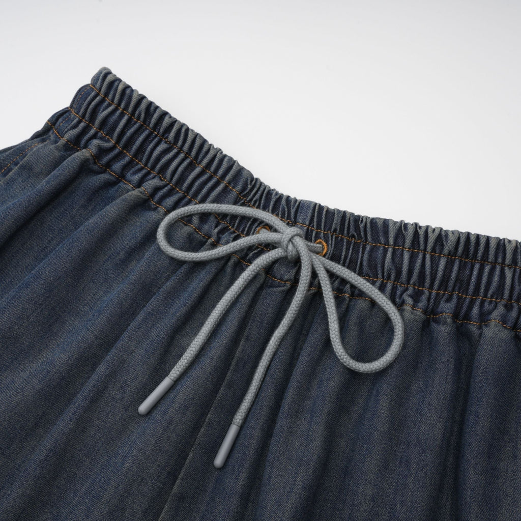 Sylvie Dantel Detaylı Denim Üst Ve Şort Uyumlu Takım