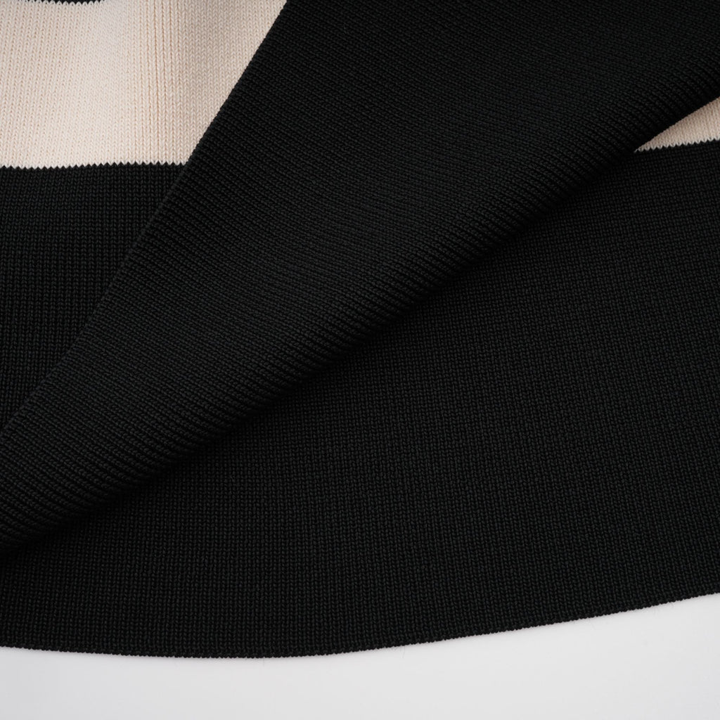 Clothilde Çizgili Desen Pilili Mini Elbise