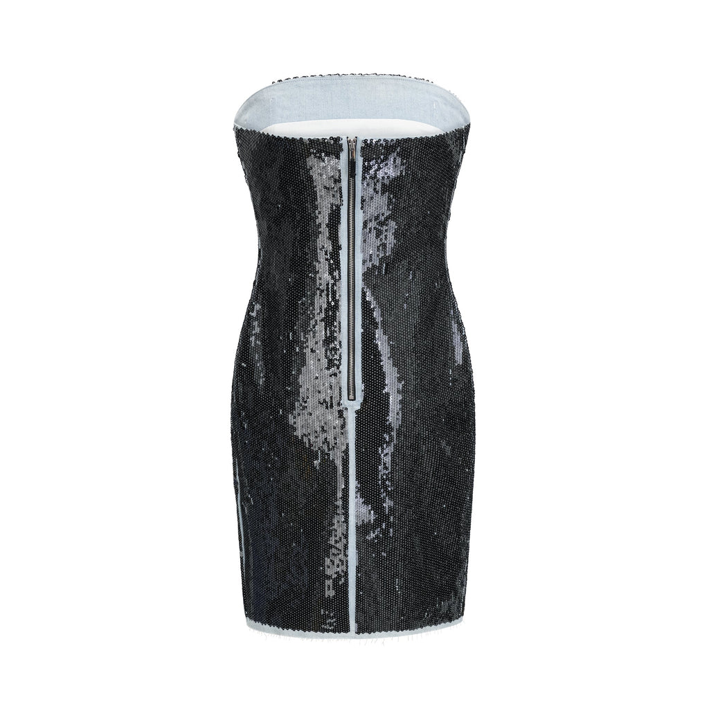 Gisèle bandeau mini elbise