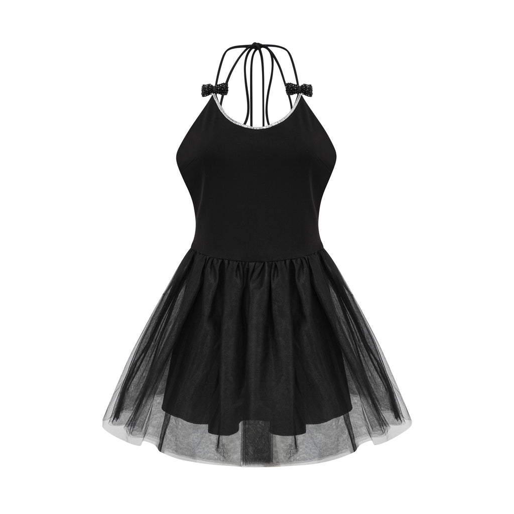 Juliette Tül Fiyonklu Mini Elbise