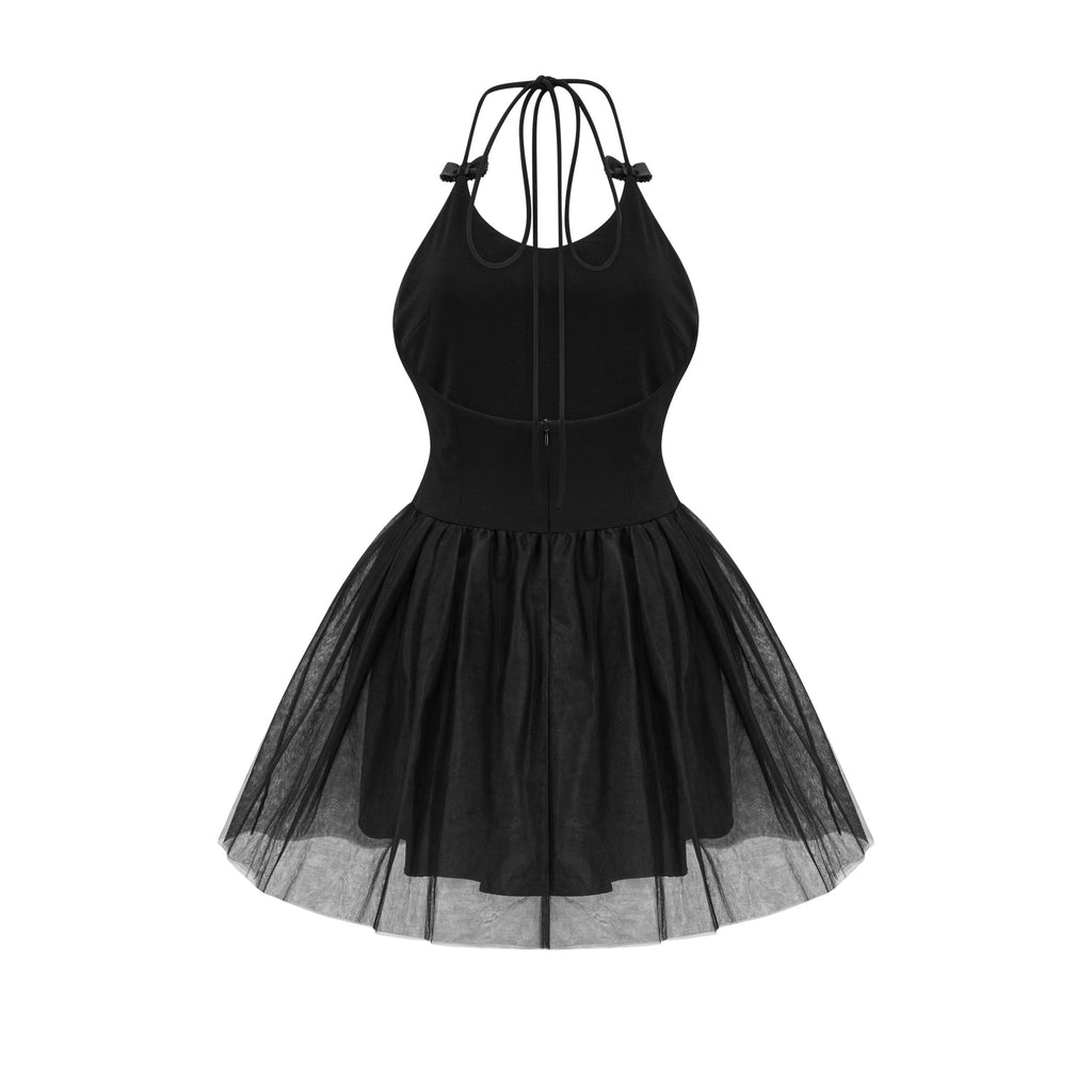 Juliette Tül Fiyonklu Mini Elbise