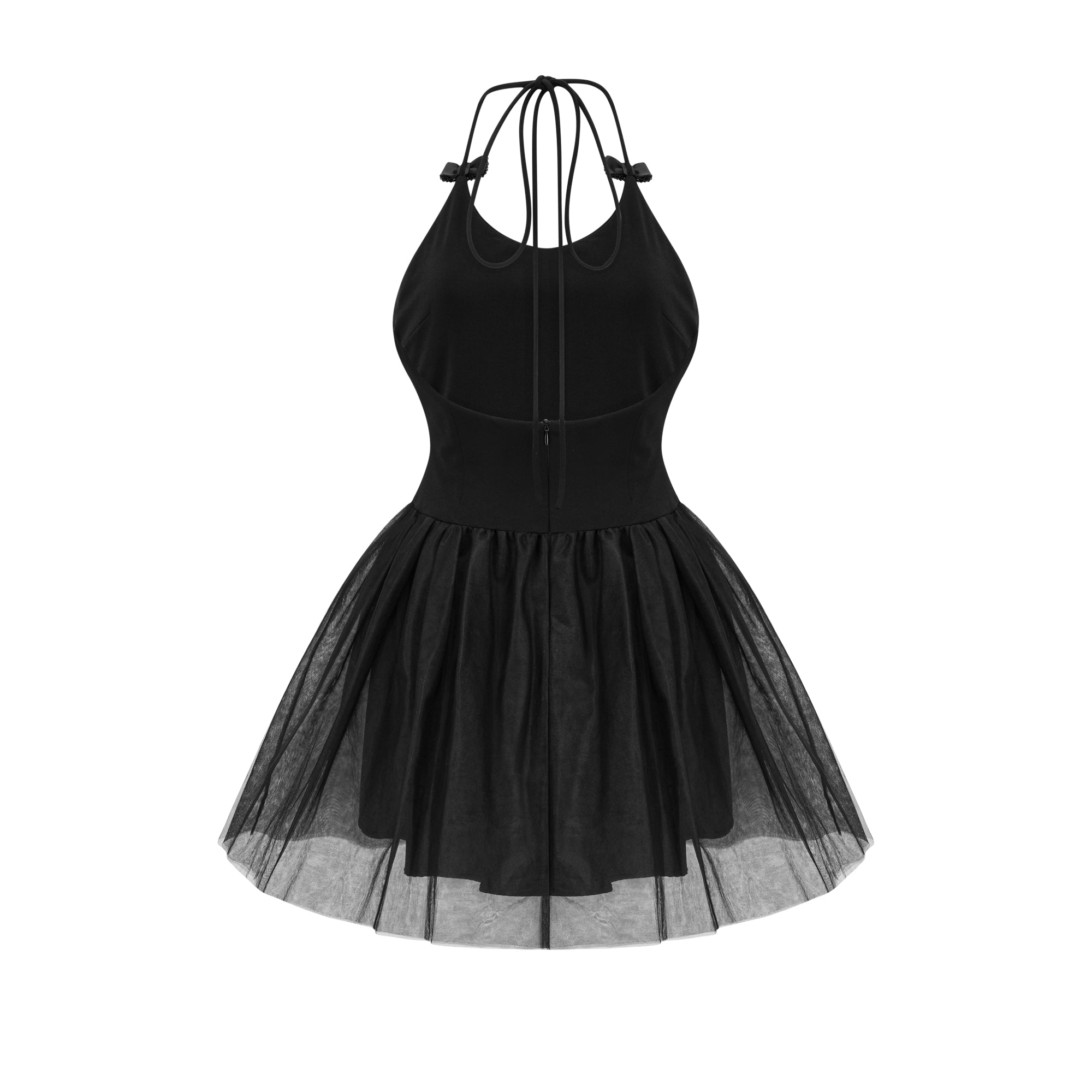 Juliette Tül Fiyonklu Mini Elbise