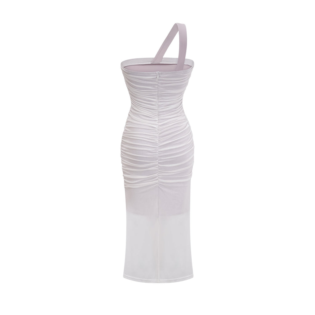 Nereida pile midi elbise