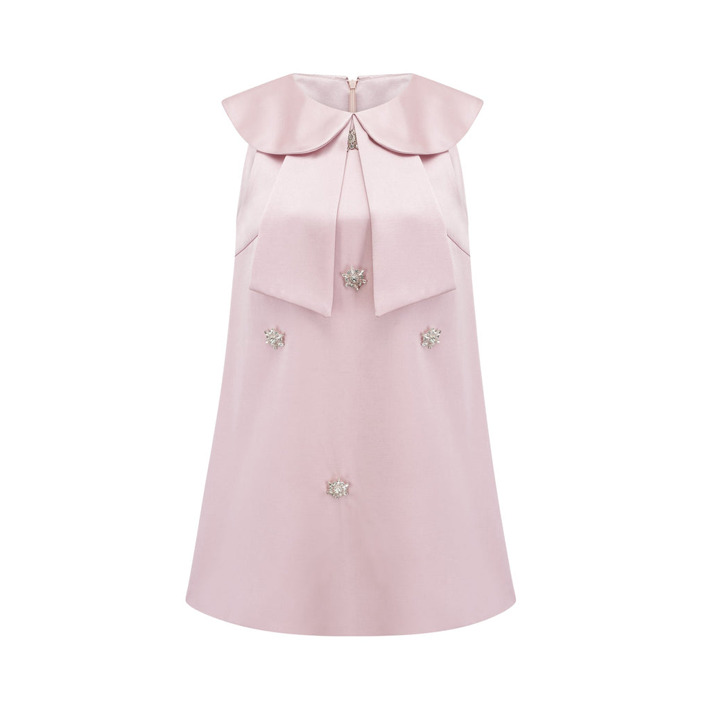 Catiana saten mini elbise
