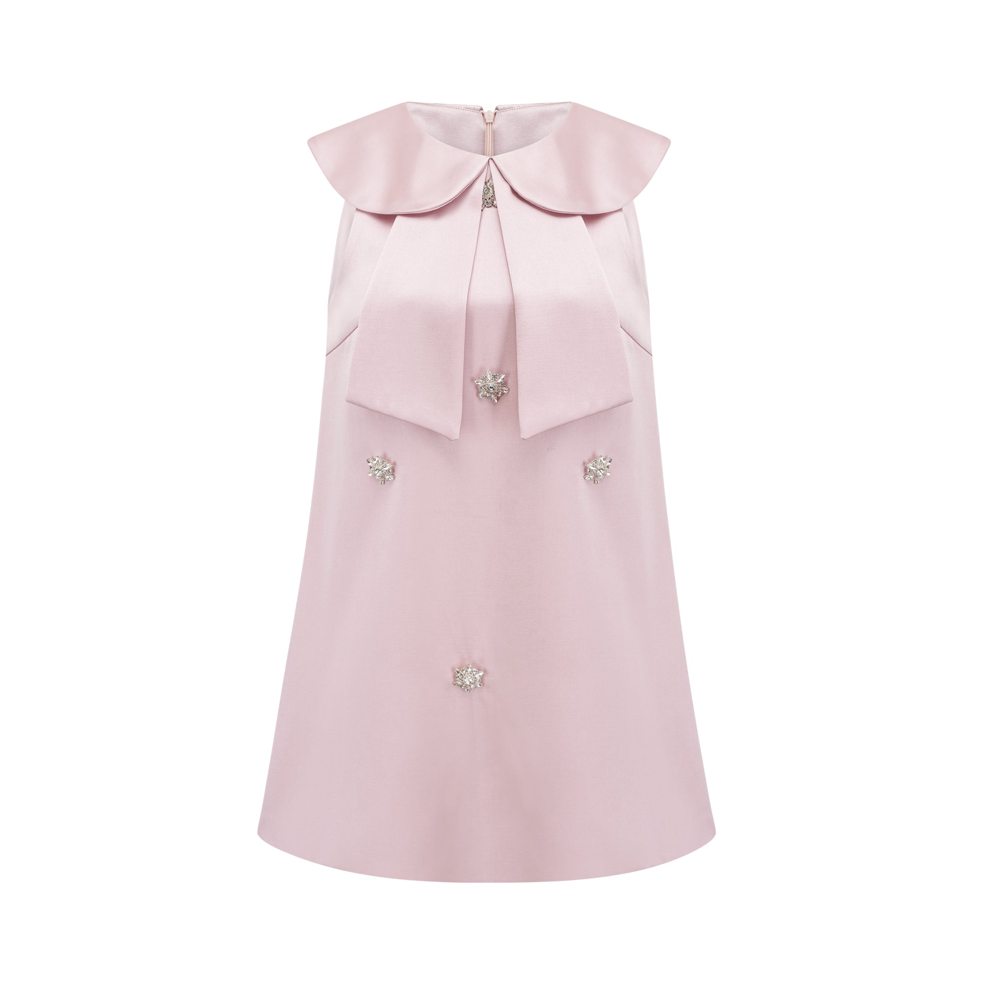 Catiana saten mini elbise