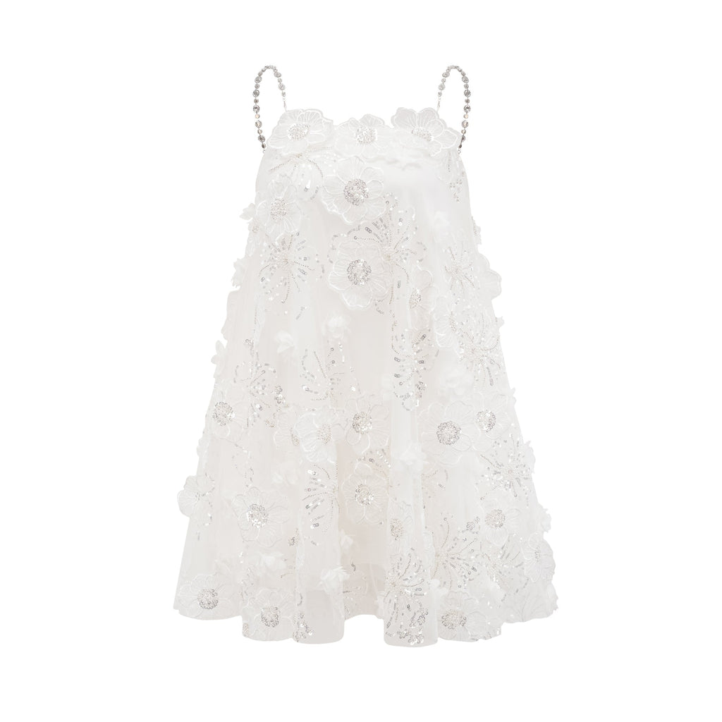 Suzette kristal mini elbise