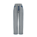 Clothilde Geniş Paça Panelli Jean Pantolon