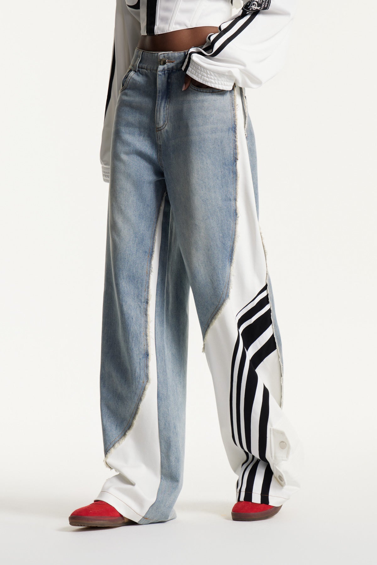 Eduard Stripe Deconstruct Kot Pantolon