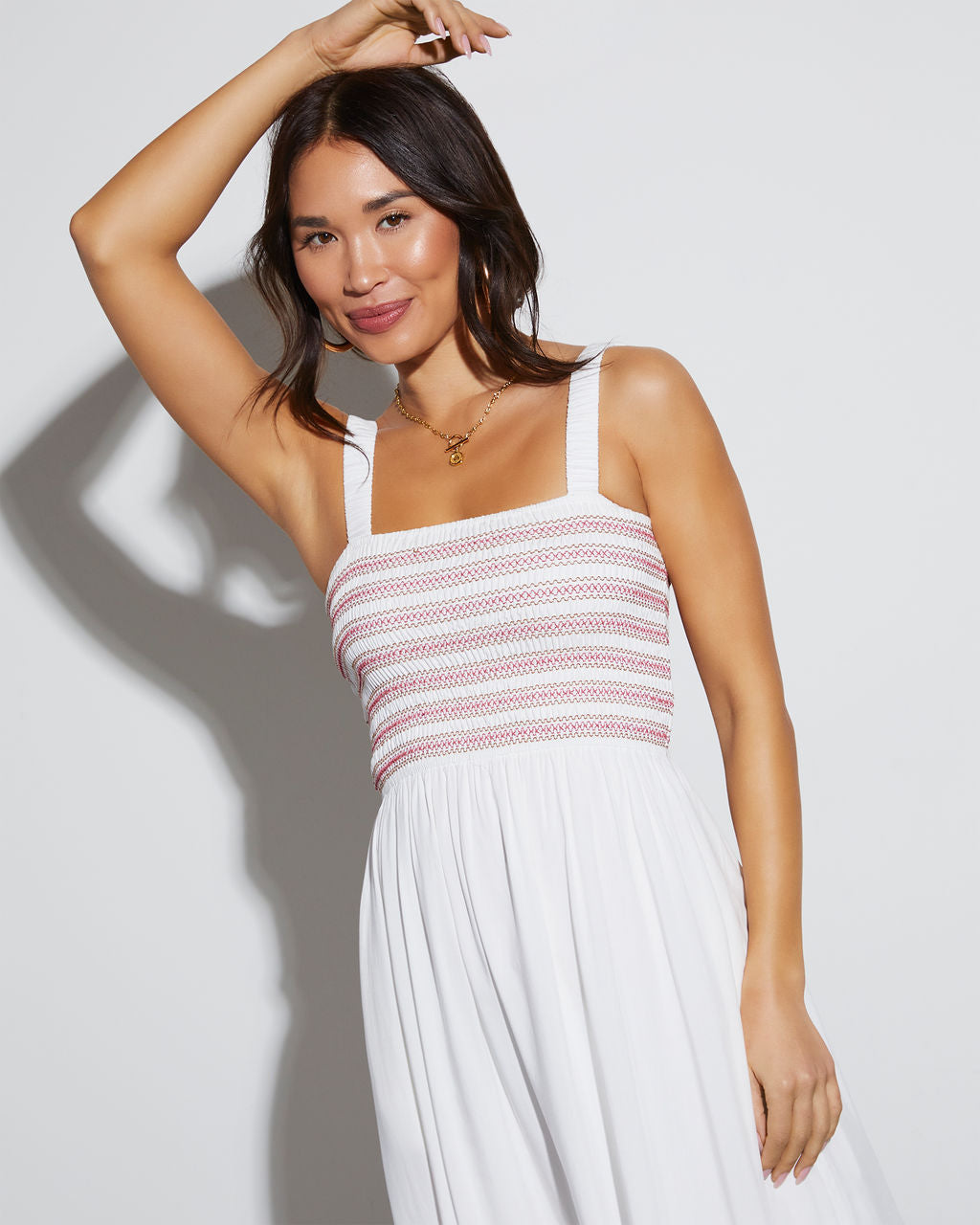 Simply Darling Kare Yaka Midi Elbise
