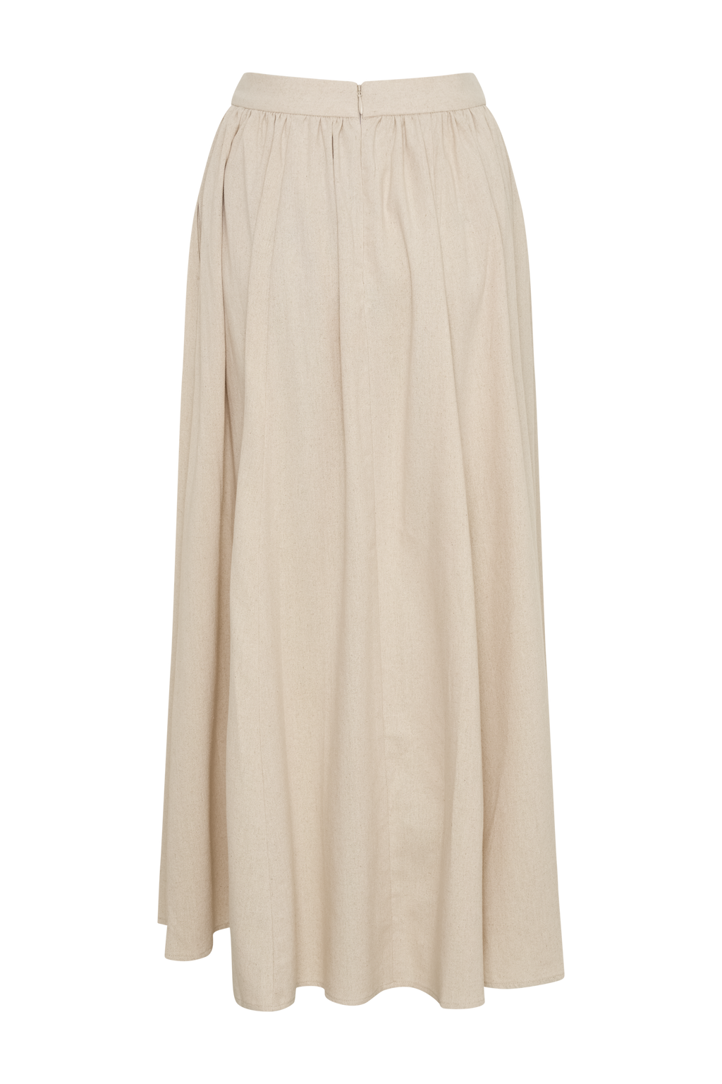 Clarence Keten A-Line Maxi Etek - Natürel