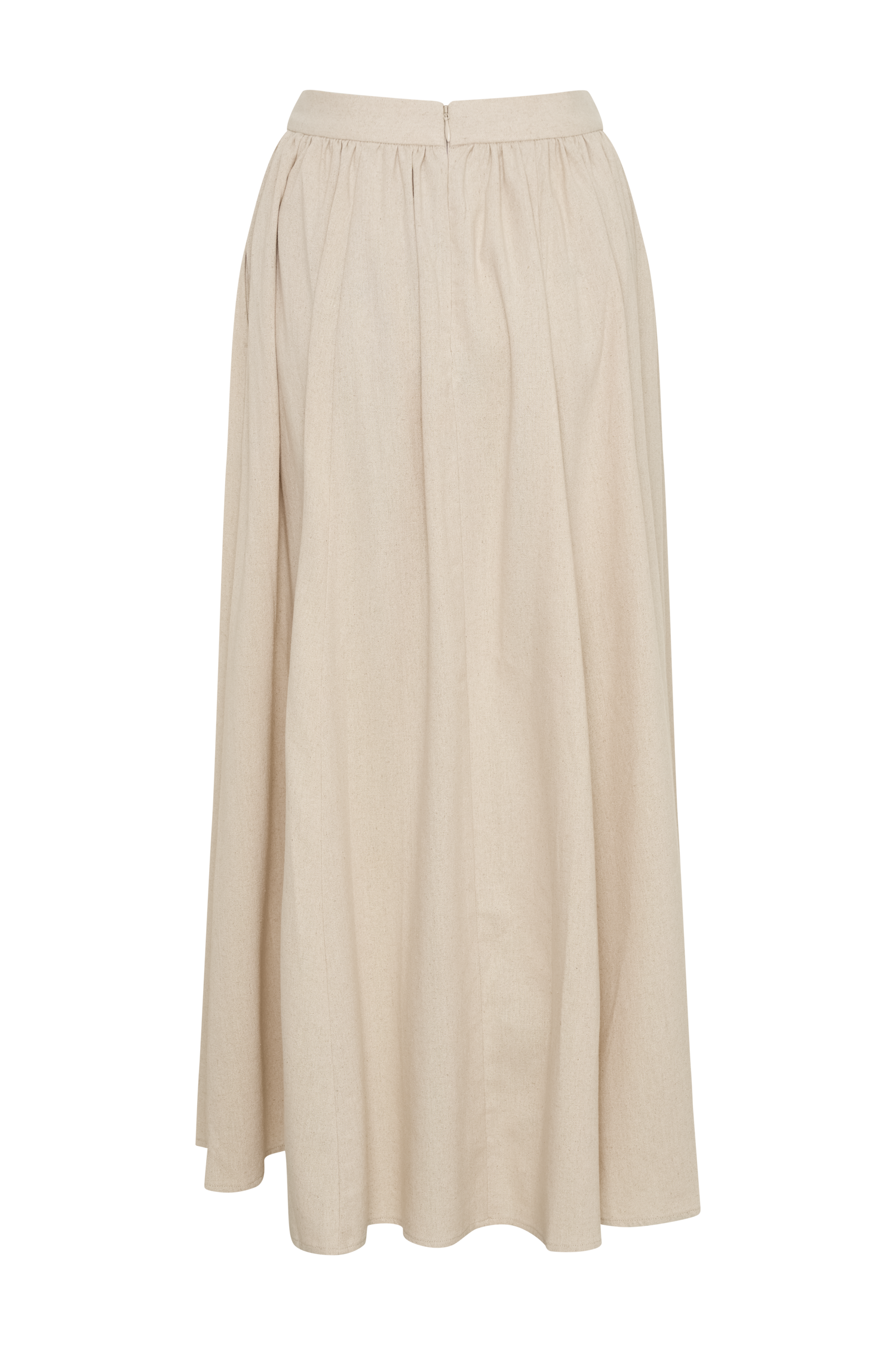 Clarence Keten A-Line Maxi Etek - Natürel