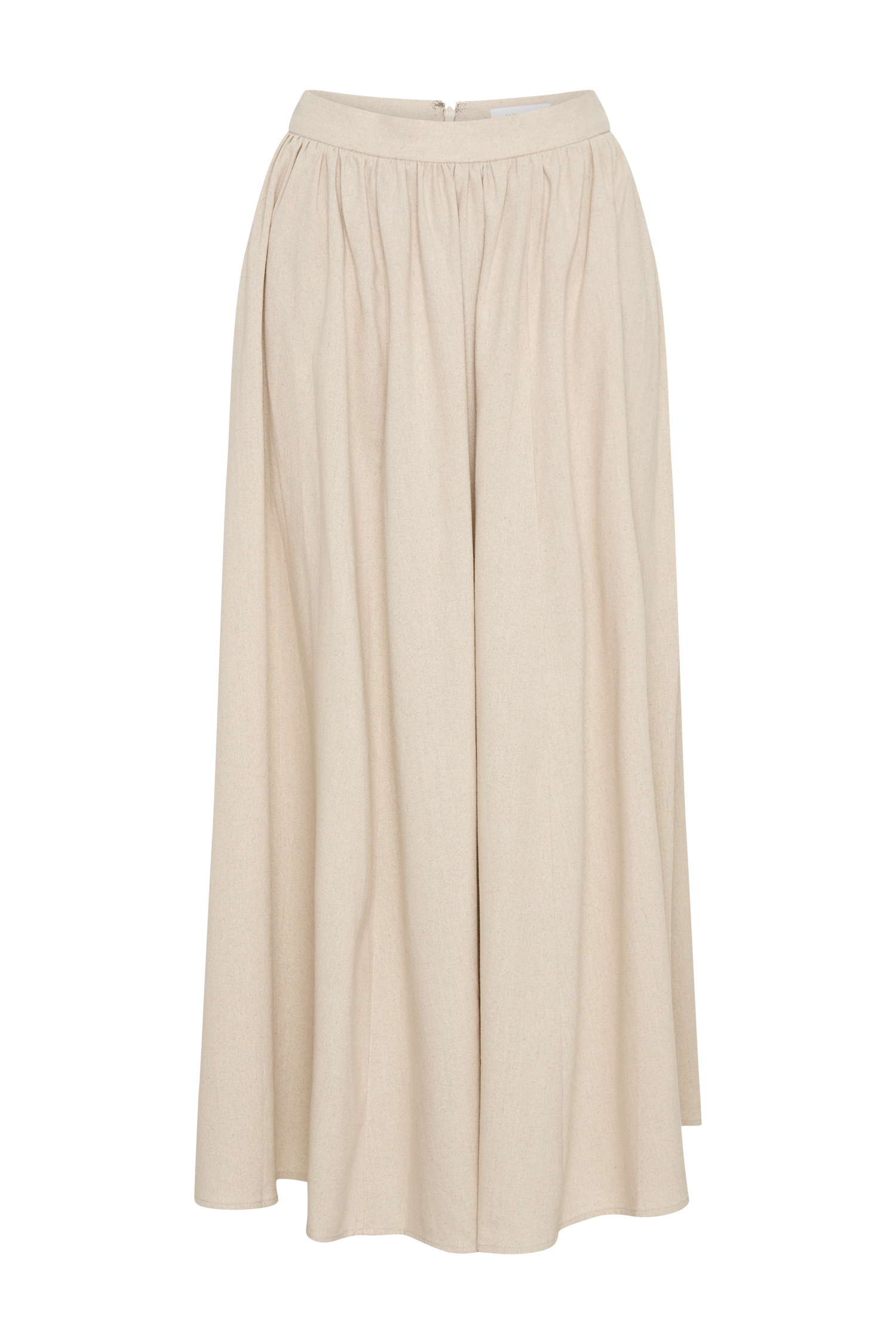 Clarence Keten A-Line Maxi Etek - Natürel