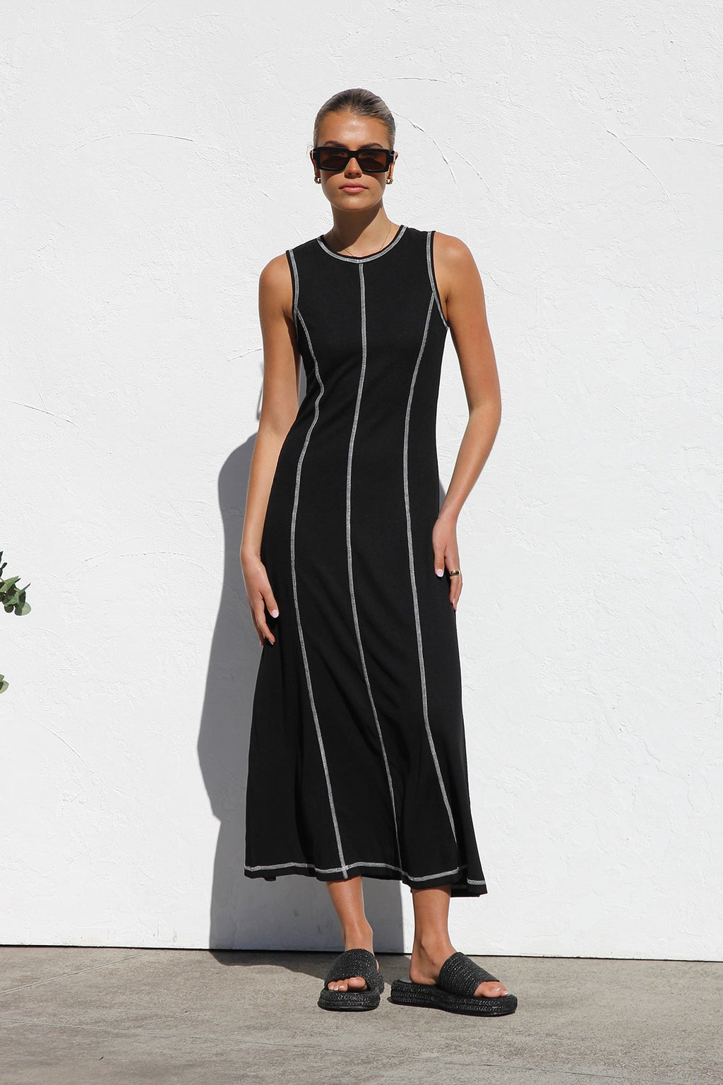 Ariana Maxi Elbise-Siyah