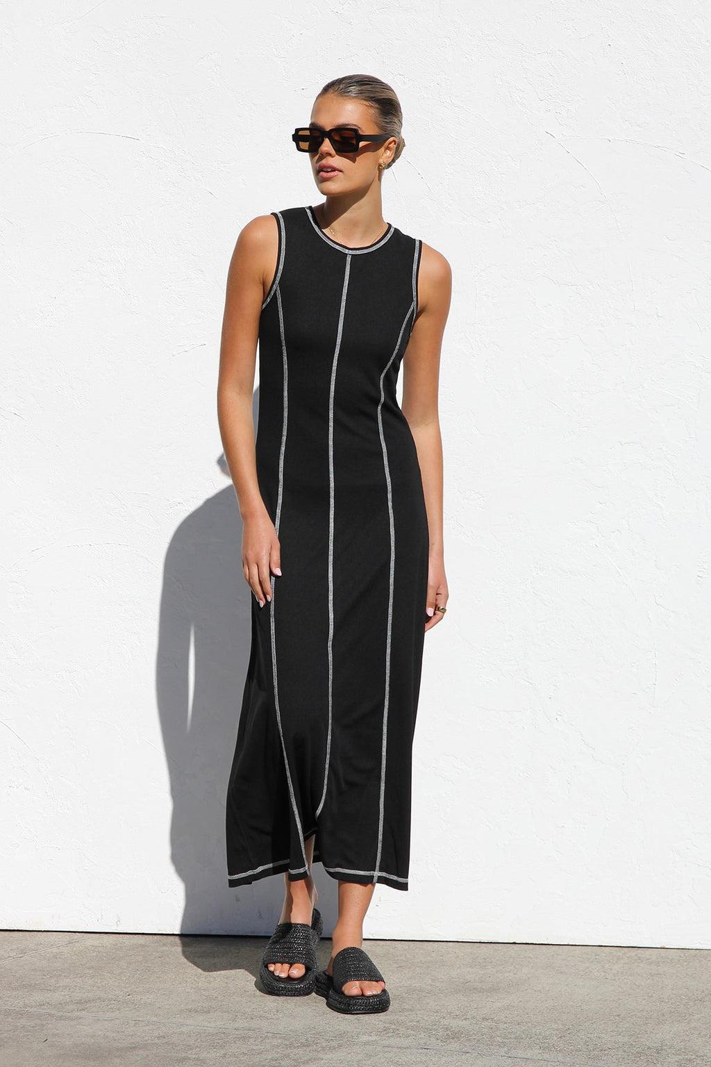 Ariana Maxi Elbise-Siyah