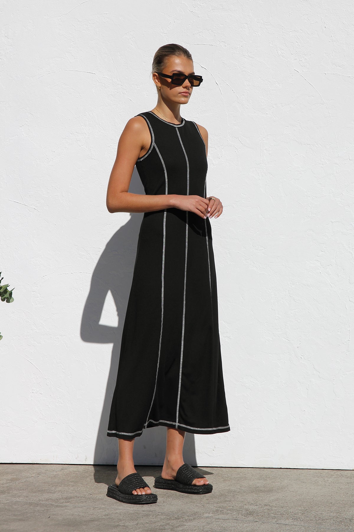 Ariana Maxi Elbise-Siyah
