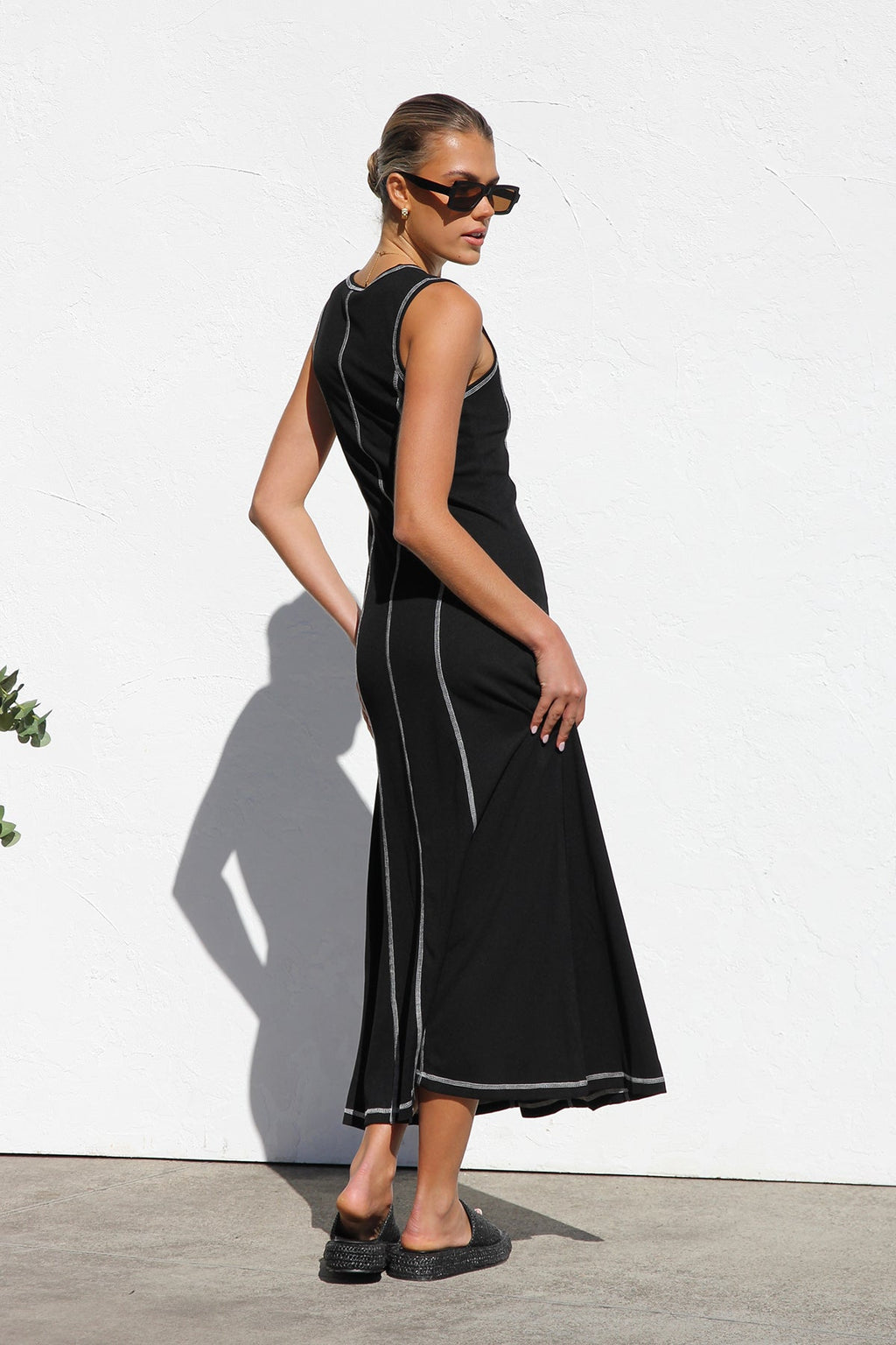 Ariana Maxi Elbise-Siyah