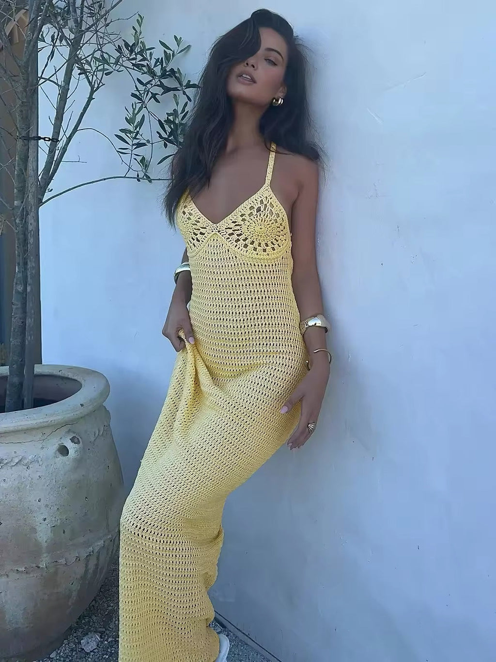 Sunshine Knit Elbise