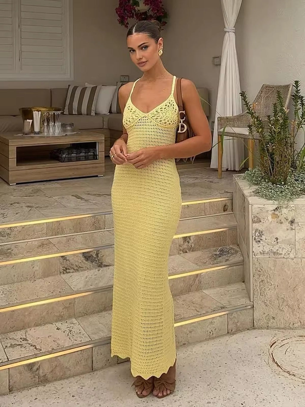 Sunshine Knit Elbise