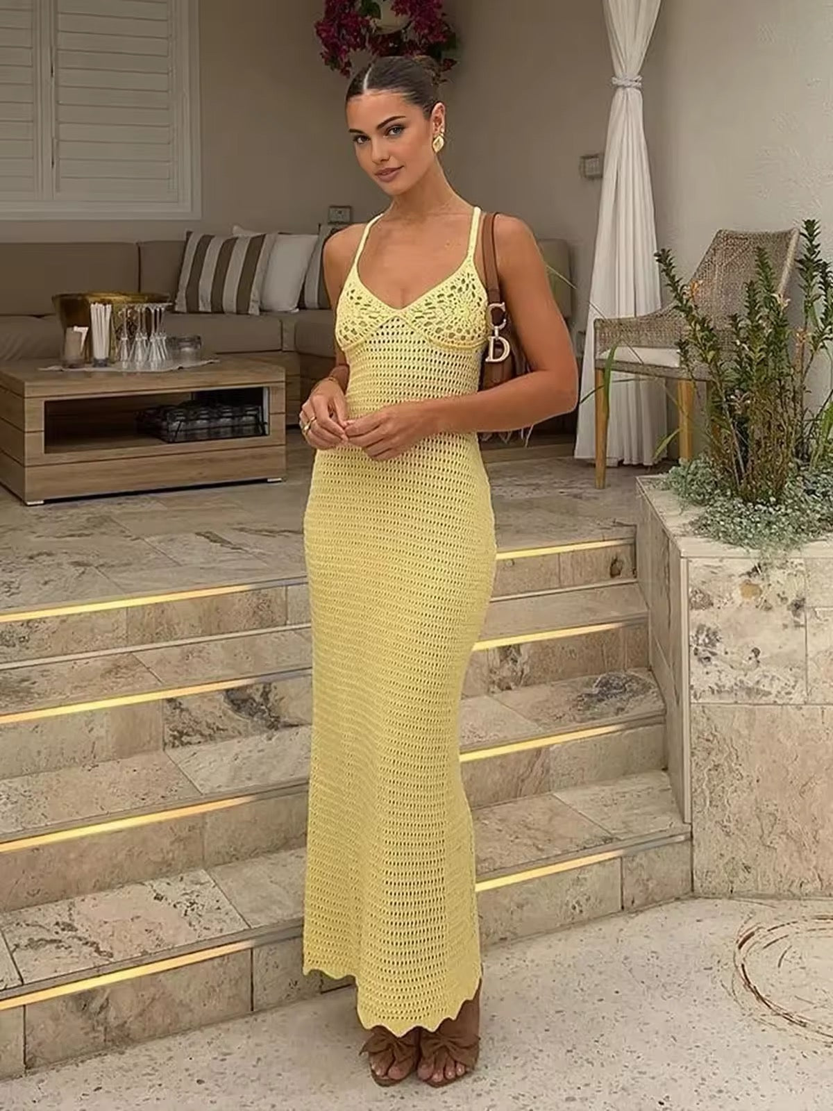 Sunshine Knit Elbise